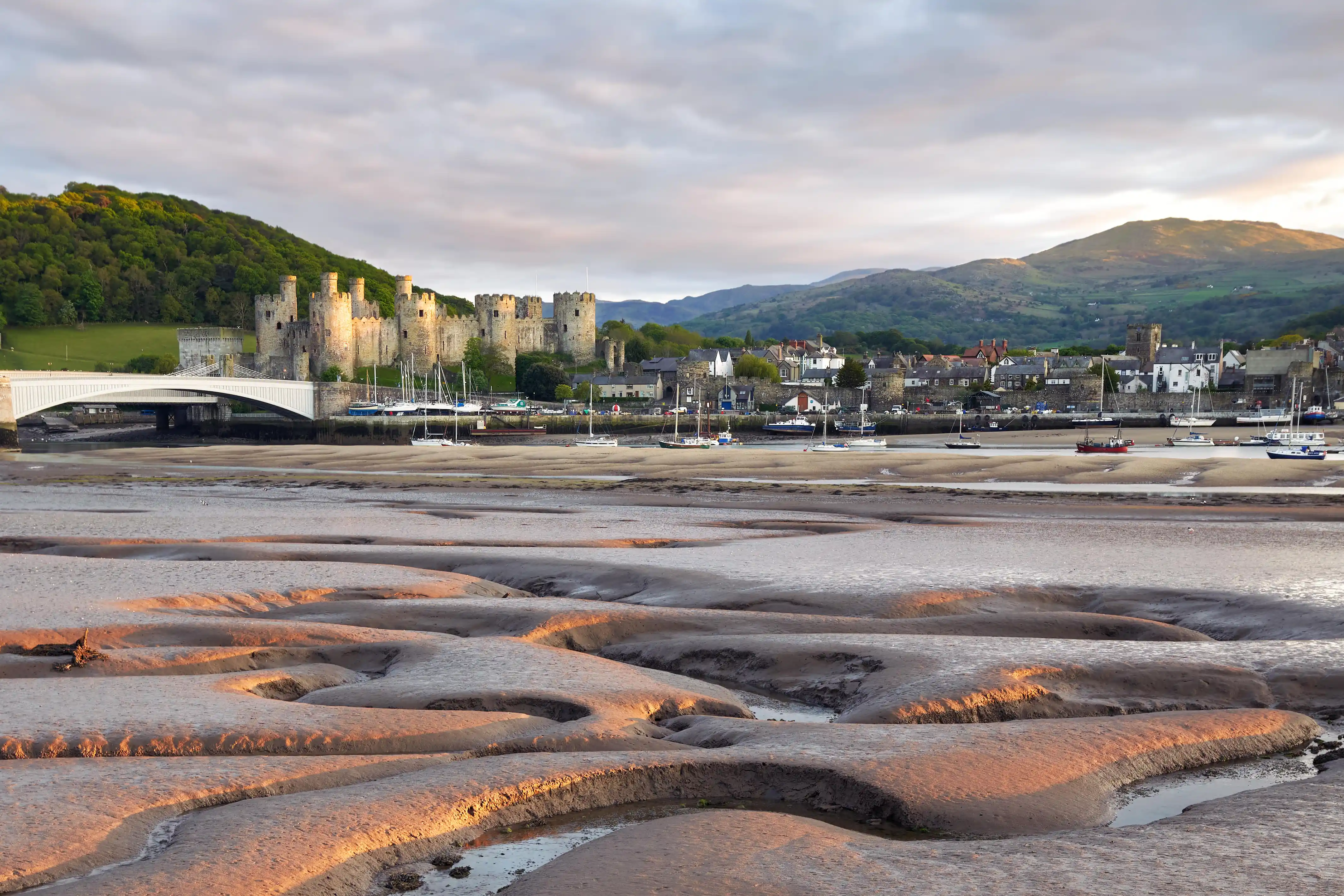 Conwy Castle and the town walls