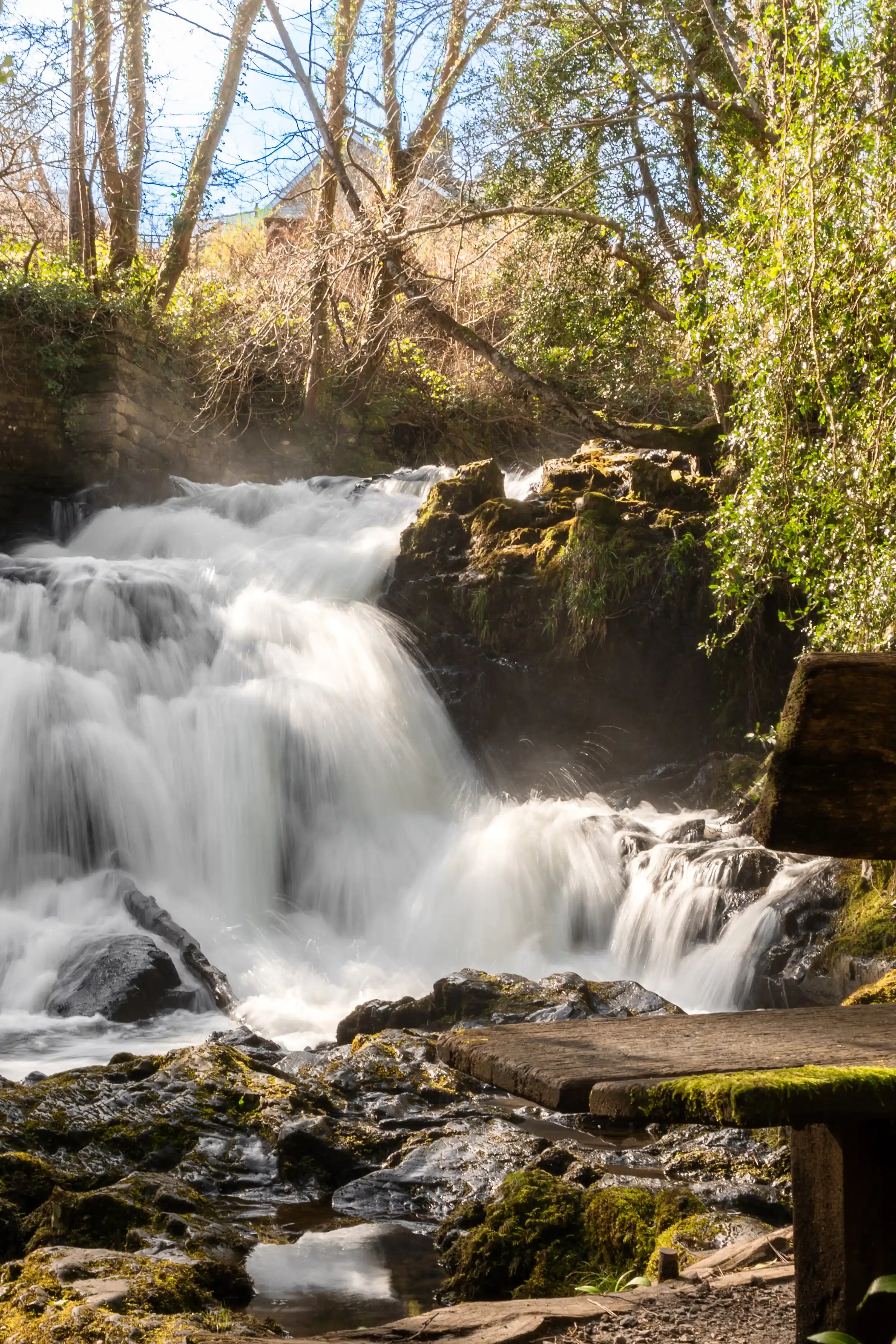 Fairy Falls waterfall in Trefriw