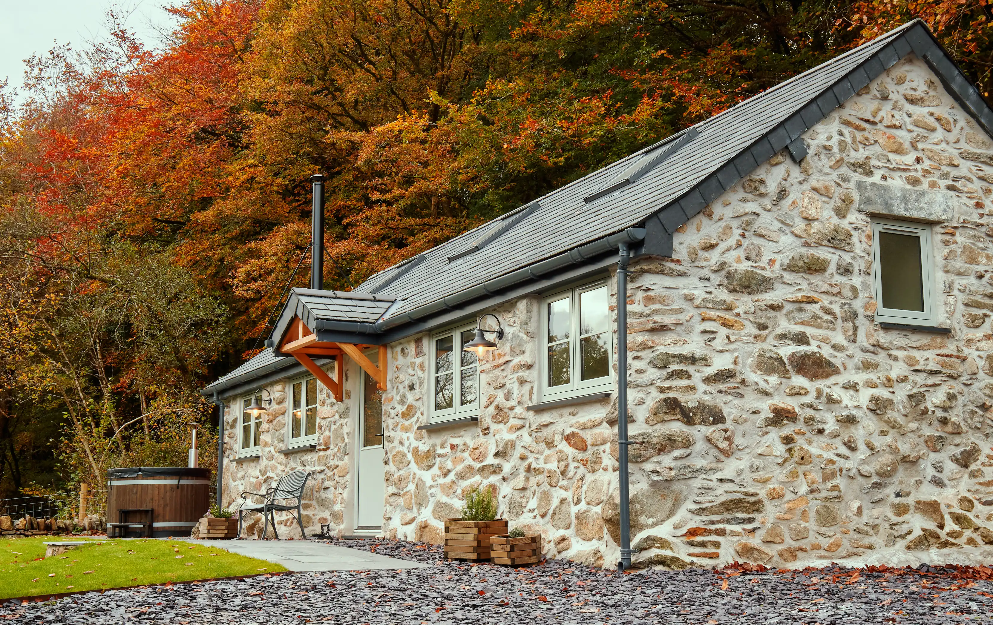 View of Coed Llydan from the driveway